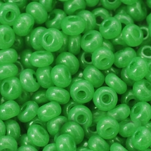 Бисер 17156 Чешский Preciosa 10/0, Непрозрачный Радужный OL, Зеленый, Круглый, (УТ0001971)