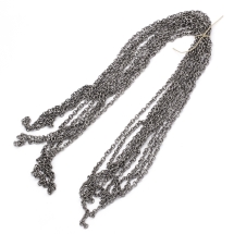 Цепь Якорное Плетение, Железо, Цвет: Оружейная Сталь, Звено: Диаметр 5мм, Толщина 1мм, (УТ0001951)