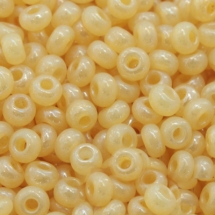 Бисер 47185 Чешский Preciosa 10/0, Жемчужный S, Желтый, Круглый, (УТ0002359)