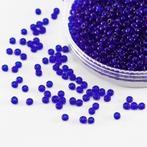 Бисер 30080 Чешский Preciosa 10/0, Прозрачный NT, Синий, Круглый, (УТ0002363)