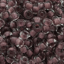 Бисер 38319 Чешский Preciosa 10/0, Прозрачный Окраска из Середины CTC, Коричневый, Круглый, (УТ0002455)