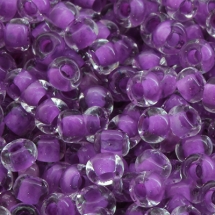 Бисер 38328 Чешский Preciosa 10/0, Прозрачный Окраска из Середины CTC, Фиолетовый, Круглый, (УТ0002467)