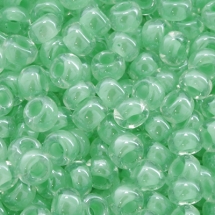 Бісер 38652 Чеський Preciosa 10/0, Прозорий Забарвлення з Середини CTC, Салатовий, Круглий, (УТ0002470)