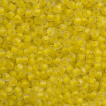 Бисер 38386 Чешский Preciosa 10/0, Прозрачный Окраска из Середины CTC, Желтый, Круглый, (УТ0002476)