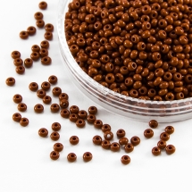 Бисер 13600 Чешский Preciosa 10/0, Естественный Непрозрачный NO, Коричневый, Круглый, (УТ0002479)