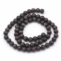 Бусины Кошачий Глаз, На нитях, Круглые, Цвет: Темно-фиолетовый, Размер: 6мм, Отверстие 1мм, 66шт/40см/нить, (УТ0002627)