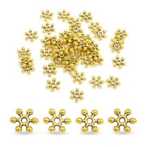 Бусины-Разделители Сплав Цветок Тибетский Стиль, Античное Золото, 8.5х2.5мм, Отверстие 1.5мм, (УТ0003008)