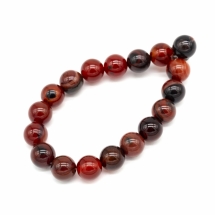 Бусины Натуральный Агат, Круглые, Темно-красный, 8мм, Отверстие 1мм, около 24шт/19см/нить, (УТ0003041)