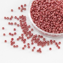 Бісер 98190 Чеський Preciosa 10/0, Непрозорий Райдужний OL, Червоний, Круглий, (УТ0003162)