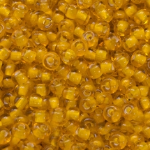 Бисер 85066 Чешский Preciosa 10/0, Прозрачный Окраска из Середины CTC, Оранжевый, Круглый, (УТ0003167)