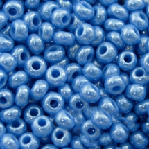 Бисер 68020 Чешский Preciosa 10/0, Непрозрачный Радужный OL, Голубой, Круглый, (УТ0003171)