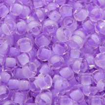 Бисер 38326 Чешский Preciosa 10/0, Прозрачный Окраска из Середины CTC, Фиолетовый, Круглый, (УТ0003172)