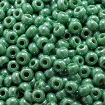 Бисер 58250 Чешский Preciosa 10/0, Непрозрачный блестящий OS, Зеленый, Круглый, (УТ0003192)