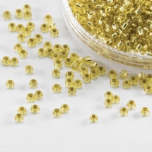 Бисер 08283 Чешский Preciosa 10/0, Кристалл Прозрачный CTCLS, Желтый, Круглый, (УТ0003198)