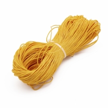 Шнур Вощеный Хлопковый для плетения, Макраме и бижутерии, Светло-оранжевый, 1мм, около 60-65м/связка, (УТ0003414)