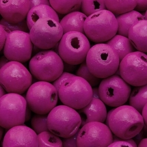 Бусины Деревянные Окрашенные, Круглые, Цвет: Малиновый, Размер: 8мм, Отв-тие 2.5мм, около 333шт/50г, (УТ0003465)