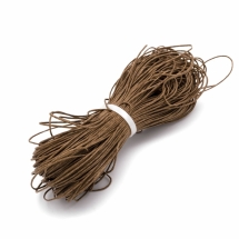 Шнур Вощеный Хлопковый 1мм/60м для Плетения Макраме и Бижутерии, Сиена, 1мм, около 60м/связка, (УТ0003482)