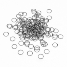 Колечки Одинарные, Железные, Цвет: Оружейная Сталь, Размер: 7х0.7мм, Внутренний Диаметр 5.6мм, около 435шт/50г, (БА000000873)