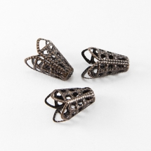 Конус Шапочки для Бусин, Залізні, Колір: Мідь, Розмір: 10х16мм, Отвір 1.5мм, (УТ000001048)