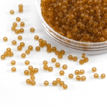 Бисер 10070 Чешский Preciosa 10/0, Прозрачный матовый TM, Коричневый, Круглый, (УТ0003568)