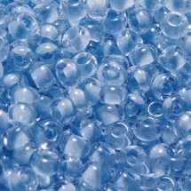 Бисер 38332 Чешский Preciosa 10/0, Прозрачный Окраска из Середины CTC, Голубой, Круглый, (УТ0003629)