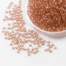 Бисер 01112 Чешский Preciosa 10/0, Прозрачный Солгель Окрашенный CSD, Коричневый, Круглый, (УТ0003634)