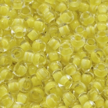 Бисер 38686 Чешский Preciosa 10/0, Прозрачный Окраска из Середины CTC, Желтый, Круглый, (УТ0003638)