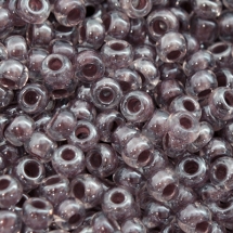 Бисер 38618 Чешский Preciosa 10/0, Прозрачный Окраска из Середины CTC, Коричневый, Круглый, (УТ0003646)