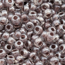 Бисер 38617 Чешский Preciosa 10/0, Прозрачный Окраска из Середины CTC, Коричневый, Круглый, (УТ0003647)