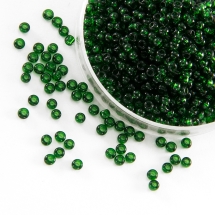 Бисер 50060 Чешский Preciosa 10/0, Прозрачный NT, Зеленый, Круглый, (УТ0003648)