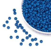 Бисер 33210 Чешский Preciosa 10/0, Естественный Непрозрачный NO, Синий, Круглый, (УТ0003649)