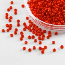 Бісер 93170 Чеський Preciosa 10/0, Природний Непрозорий NO, Червоний, Круглий, (УТ0003653)
