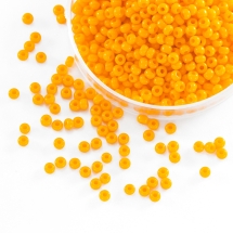 Бісер 93110 Чеський Preciosa 10/0, Природний Непрозорий NO, Помаранчевий, Круглий, (УТ0003654)