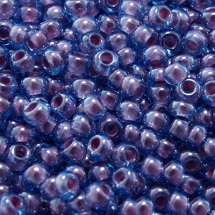 Бисер 61018 Чешский Preciosa 10/0, Прозрачный радужный TR, Фиолетовый, Круглый, (УТ0003661)