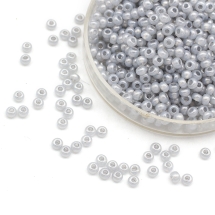 Бісер 17708 Чеський Preciosa 10/0, Алебастр Перлинний ALTCL, Сірий, Круглий, (УТ0003669)