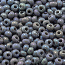 Бисер 44020 Чешский Preciosa 10/0, Непрозрачный Радужный OL, Серый, Круглый, (УТ0003689)