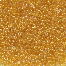 Бисер 11020 Чешский Preciosa 10/0, Прозрачный радужный TR, Оранжевый, Круглый, (УТ0003706)