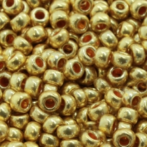 Бісер 18388 Чеський Preciosa 10/0, Солгель Металік CSM, Золотий, Круглий, (УТ0003708)