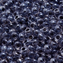 Бисер 38149 Чешский Preciosa 10/0, Прозрачный Окраска из Середины CTC, Серый, Круглый, (УТ0003720)