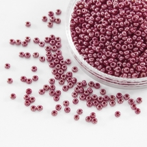 Бісер 98310 Чеський Preciosa 10/0, Непрозорий Райдужний OL, Бордовий, Круглий, (УТ0003729)
