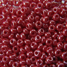 Бисер 98210 Чешский Preciosa 10/0, Непрозрачный Радужный OL, Красный, Круглый, (УТ0003730)