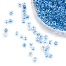 Бисер Китайский 12/0, Неоновый Окрашенный Внутри (LIC), Цвет: Синий 2208, Круглый, (УТ0003810)