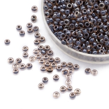 Бісер Китайський 12/0, Неоновий Пофарбований Всередині (LIC), Колір: Сірий 2222, Круглий, (УТ0003814)
