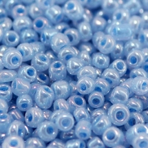Бисер Китайский 12/0, Цейлон Круглый (CR), Цвет: Голубой 143, Круглый, (УТ0003822)