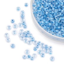 Бисер Китайский 12/0, Неоновый Окрашенный Внутри (LIC), Цвет: Синий 2216, Круглый, (УТ0003823)