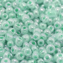 Бисер Китайский 12/0, Цейлон Круглый (CR), Цвет: Бирюзовый 154, Круглый, (УТ0003880)