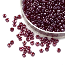 Бисер 96120 Чешский Preciosa 10/0, Прозрачный блестящий TS, Красный, Круглый, (УТ0004297)