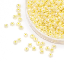 Бисер 37185 Чешский Preciosa 10/0, Алебастр AL, Желтый, Круглый, (УТ0004298)