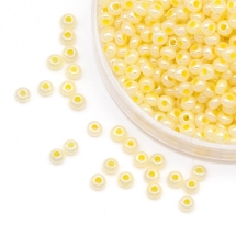 Бисер 37186 Чешский Preciosa 10/0, Алебастр AL, Желтый, Круглый, (УТ0004299)