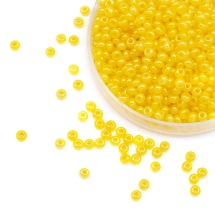 Бисер 17386 Чешский Preciosa 10/0, Алебастр Жемчужный ALTCL, Желтый, Круглый, (УТ0004301)